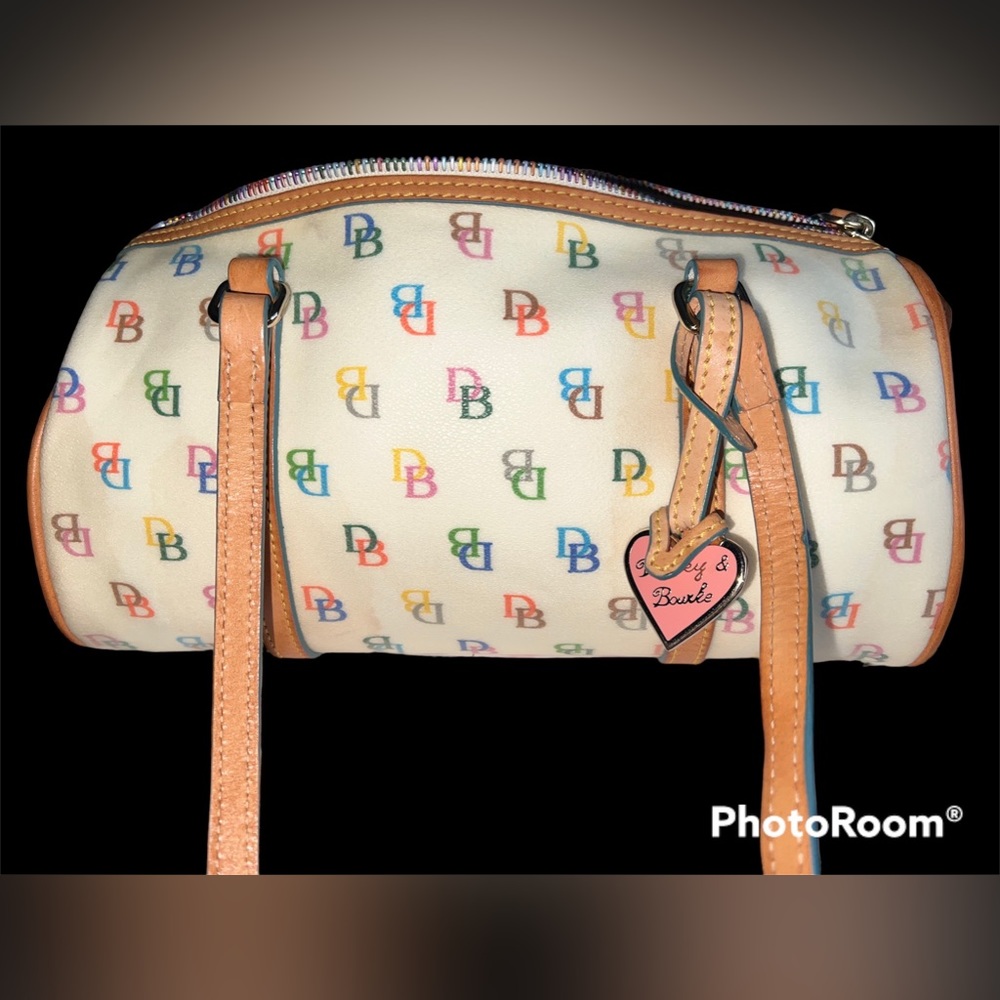 FREE SHIPPING Dooney & Bourke Rainbow Monogram